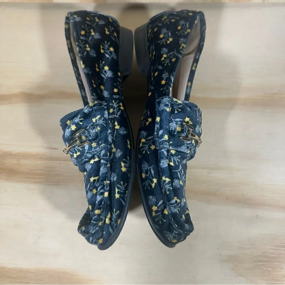 Cabi Carnaby Velvet Floral Loafers Women’s Size 7.5